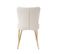 Lot De 2 Chaises Avec Pieds En Métal En Velours Beige