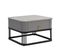 Lot De 2 Tables Basses Gigognes Haute Brillance Avec 1 Tiroir Gris