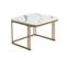 Lot De 2 Tables Basses Gigognes Haute Brillance Avec 2 Tiroirs Blanc