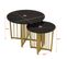 Lot De 2 Tables Basses Gigognes Rondes 50/70cm Noir