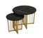 Lot De 2 Tables Basses Gigognes Rondes 50/70cm Noir