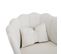 Fauteuil Fixe Avec Coussin Papillon Et Pieds En Métal Beige