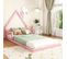 Lit Enfant Cabane 90x200cm Rose