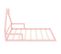 Lit Enfant Cabane 90x200cm Rose