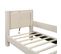 Lit Enfant 90x200cm Avec USB Lin Beige