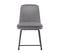 Lot De 2 Chaises En Velours Avec Structure En Métal Gris