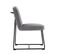 Lot De 2 Chaises En Velours Avec Structure En Métal Gris