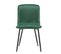 Lot De 4 Chaises En Velours Avec Structure En Métal Vert