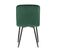 Lot De 4 Chaises En Velours Avec Structure En Métal Vert