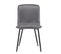 Lot De 4 Chaises En Velours Avec Structure En Métal Gris