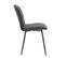 Lot De 4 Chaises En Lin Avec Structure En Métal Gris