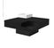 Table Basse 72x72x30cm Noir Livré Avec 1 Boîte De Rangement Amovible