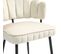 Lot De 2 Chaises Velvet Avec Accoudoirs Et Pieds En Métal Blanc