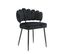 Lot De 2 Chaises Velvet Avec Accoudoirs Et Pieds En Métal Noir