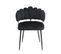 Lot De 2 Chaises Velvet Avec Accoudoirs Et Pieds En Métal Noir