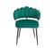 Lot De 2 Chaises Velvet Avec Accoudoirs Et Pieds En Métal Vert