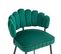 Lot De 2 Chaises Velvet Avec Accoudoirs Et Pieds En Métal Vert