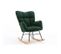 Fauteuil À Bascule Chaise À Bascule Rocking Chair Fauteuil Relax Teddy Vert