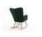 Fauteuil À Bascule Chaise À Bascule Rocking Chair Fauteuil Relax Teddy Vert