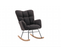 Fauteuil À Bascule Chaise À Bascule Rocking Chair Fauteuil Relax Teddy Gris Foncé