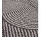 Tapis de salon design WIRE - Gris Anthracite - 160x230 Cm