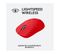 Souris Gamer Droitier  Sans Fil    Pro X Superlight  Rouge