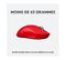 Souris Gamer Droitier  Sans Fil    Pro X Superlight  Rouge