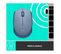 M171 Souris Sans Fil 2,4 Ghz Avec Minirécepteur Usb, Suivi Optique, Ambidextre  Bleu Gris