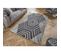 Tapis De Salon Howard En Laine - Gris Anthracite - 160x230 Cm