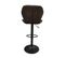 Tabouret De Bar Malaga Pu Brun Foncé - Brun