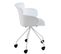 Fauteuil De Bureau Design "eva" 81cm Blanc