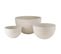 Lot De 3 Cache-pots Céramique "roda" 59cm Blanc