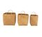 Lot De 3 Paniers Déco "rotin" 50cm Naturel