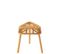 Tabouret En Rotin "triangulaire" 42cm Naturel