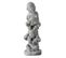 Statuette Déco "3 Moines Sur Épaules" 58cm Gris