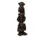 Statuette Déco "singe L'un Sur L'autre" 33cm Marron