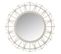 Miroir Mural Rond En Bambou "teo" 60cm Gris Clair