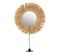 Miroir Sur Pied En Rotin Déco "raphia" 51cm Naturel