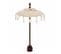 Parasol Déco "pompons et Coquillages" 90cm Beige