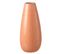 Vase En Céramique Design "uni Rond" 48cm Orange