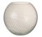 Vase Design En Verre "canne Rond" 25cm Blanc