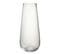 Vase Design En Verre "lyna" 60cm Transparent