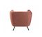 Fauteuil Lounge Design "conforad" 95cm Rose