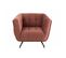 Fauteuil Lounge Design "conforad" 95cm Rose