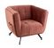 Fauteuil Lounge Design "conforad" 95cm Rose