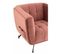 Fauteuil Lounge Design "conforad" 95cm Rose