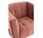 Fauteuil Lounge Design "conforad" 95cm Rose