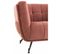 Fauteuil Lounge Design "conforad" 95cm Rose