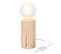 Pied De Lampe En Bois "silas" 16cm Naturel