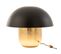 Lampe à Poser "champignon Métal" 40cm Noir et Or